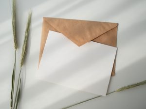 Una carta escrita a mano para un ser querido