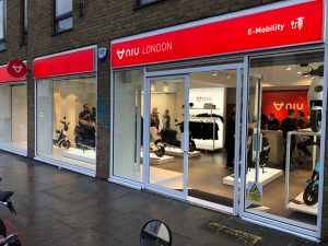 NIU Flagship London from the outside