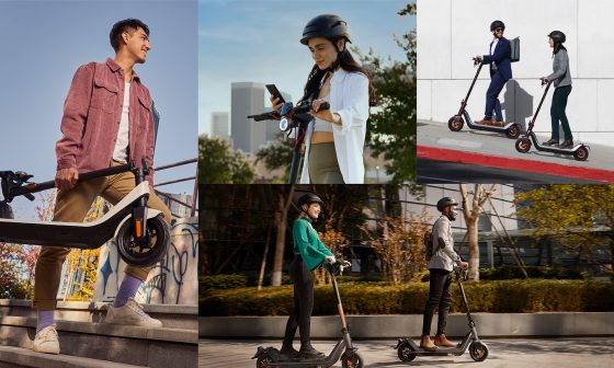 Different people using NIU KQi kick scooters in their daily life