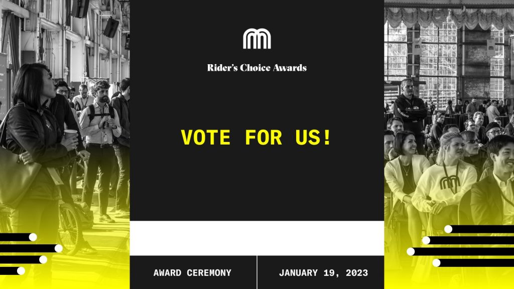 Micromobility Rider's Choice awards banner